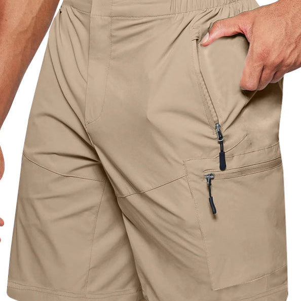 Herren Cargo-Shorts - Elastischer Bund mit Multi-Taschen
