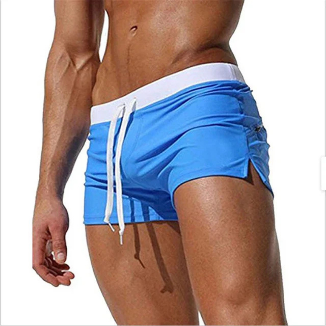 Herren Schnelltrocknende Badeshorts - Leichte mit Verstellbarem Bund