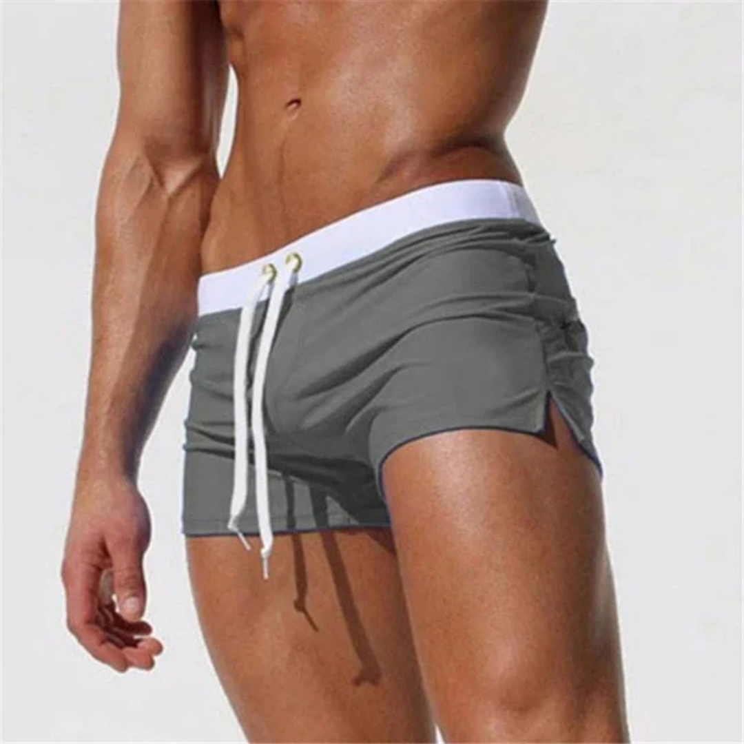 Herren Schnelltrocknende Badeshorts - Leichte mit Verstellbarem Bund