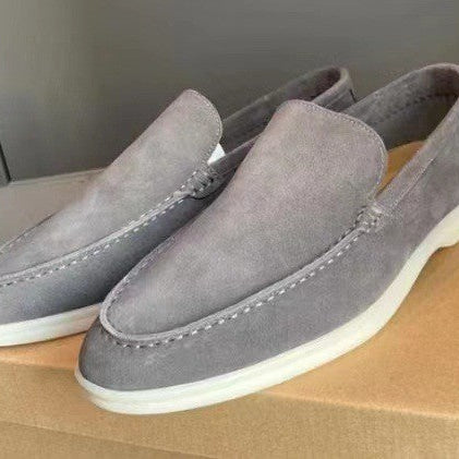 Herren Suede Loafer Klassisch Wildleder Slipper Business