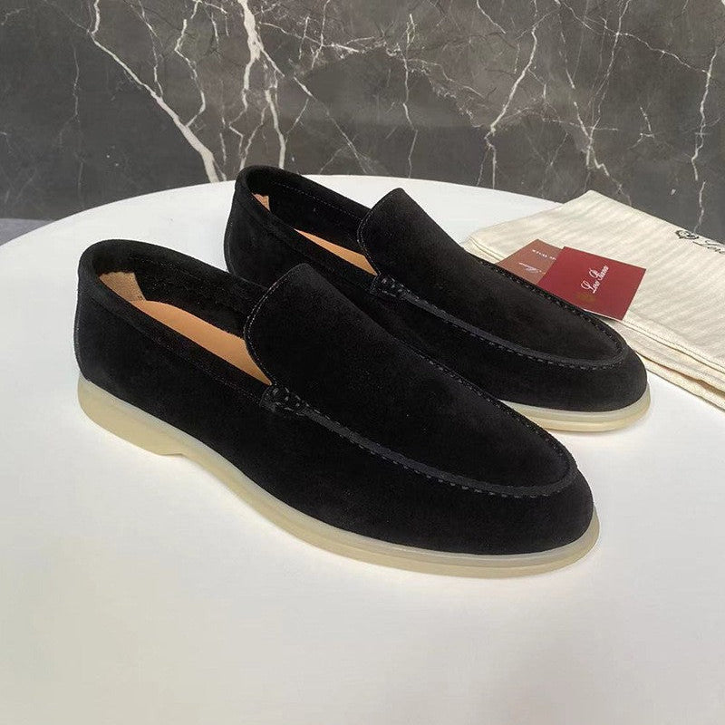 Herren Suede Loafer Klassisch Wildleder Slipper Business