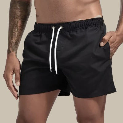 Herren Badeshorts Schnelltrocknend Elastischer Bund