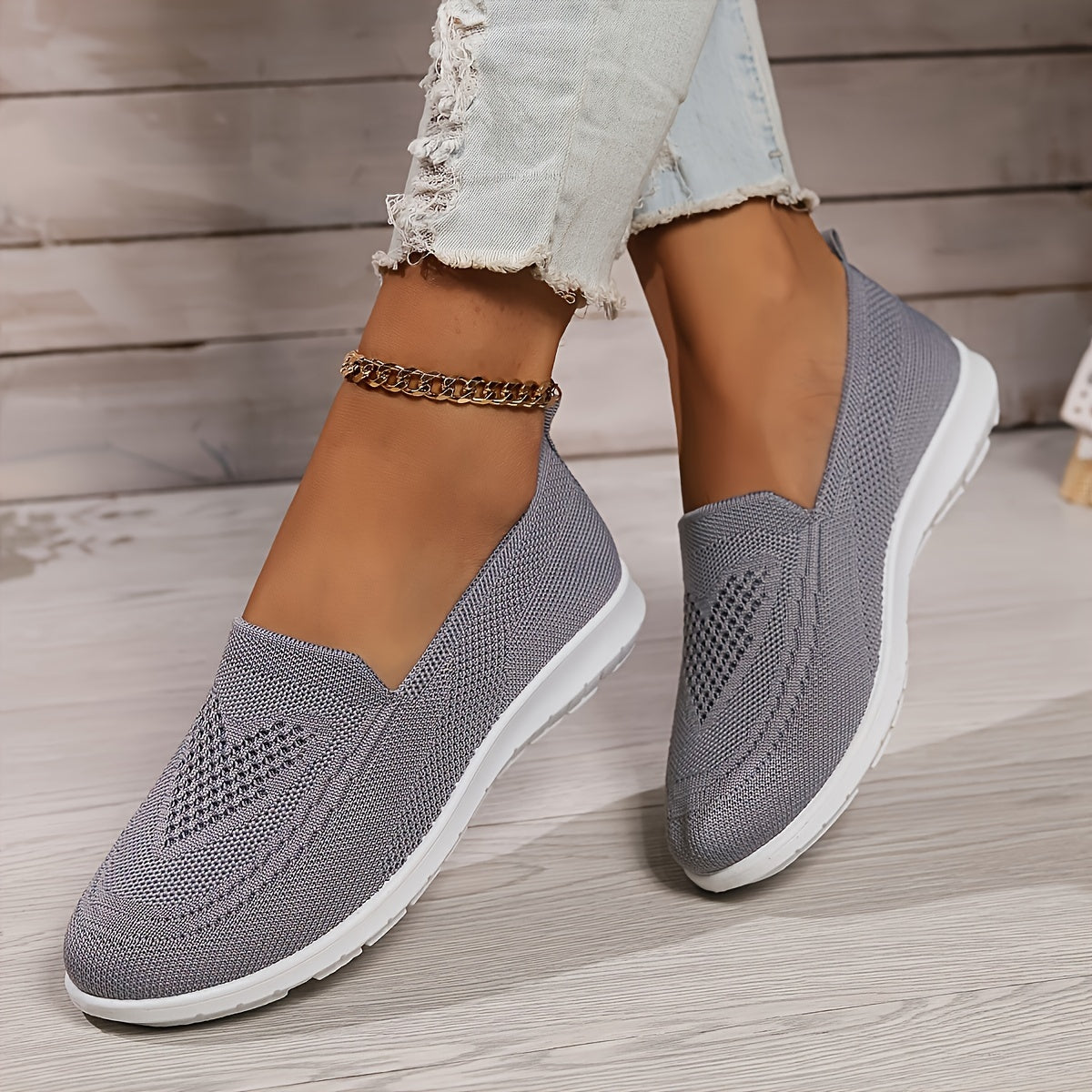 Damen Strick-Sneaker - Slipper & Leichtgewichtig