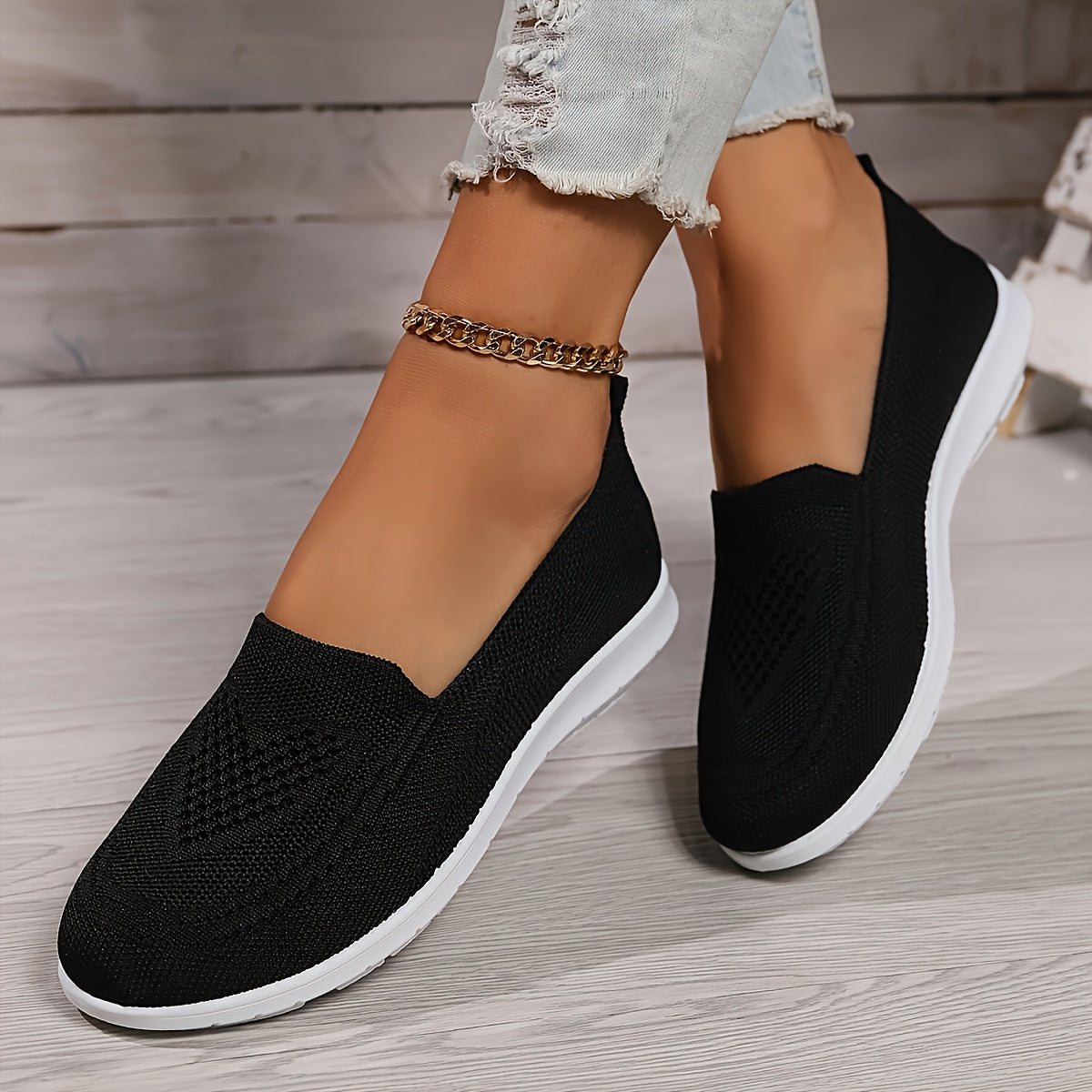 Damen Strick-Sneaker - Slipper & Leichtgewichtig