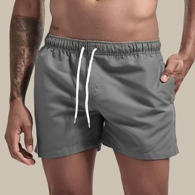 Herren Badeshorts Schnelltrocknend Elastischer Bund