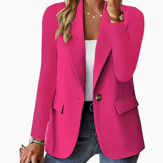 Damen Blazer mit Passform - Einzelknopf mit Pattentaschen
