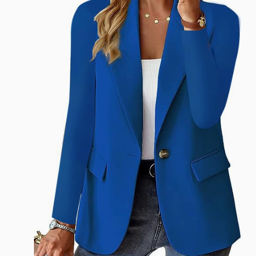 Damen Blazer mit Passform - Einzelknopf mit Pattentaschen