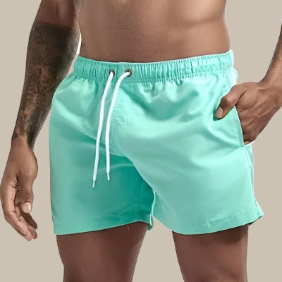 Herren Badeshorts Schnelltrocknend Elastischer Bund