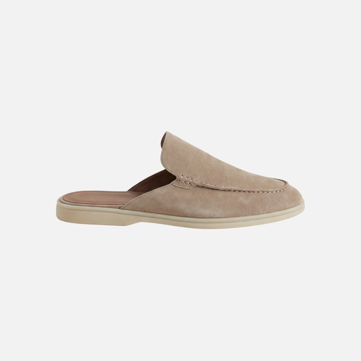 Herren Orthopädische Slip On Pantoletten Offene Ferse Vernähtes Detail