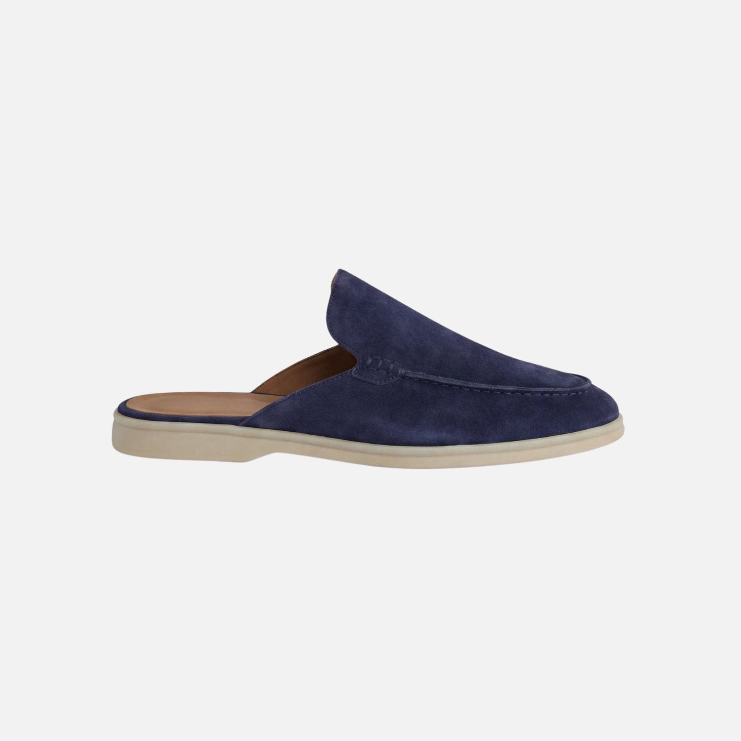 Herren Orthopädische Slip On Pantoletten Offene Ferse Vernähtes Detail