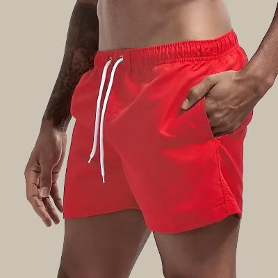 Herren Badeshorts Schnelltrocknend Elastischer Bund