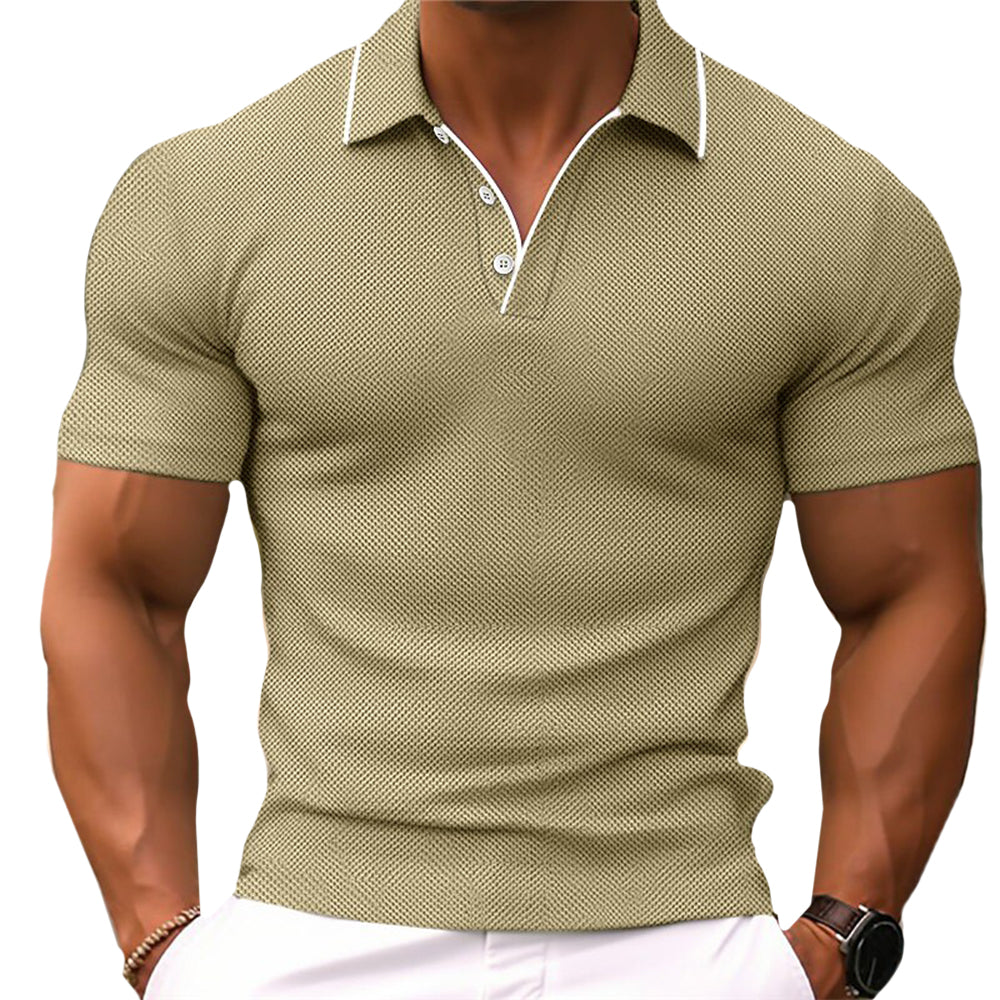 Herren Poloshirt - Slim Fit mit Knopfleiste