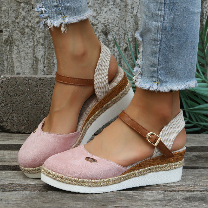 Orthopädische Damen Sandalen mit gewebtem Design und Polsterung Komfortables und Stilvolles Design