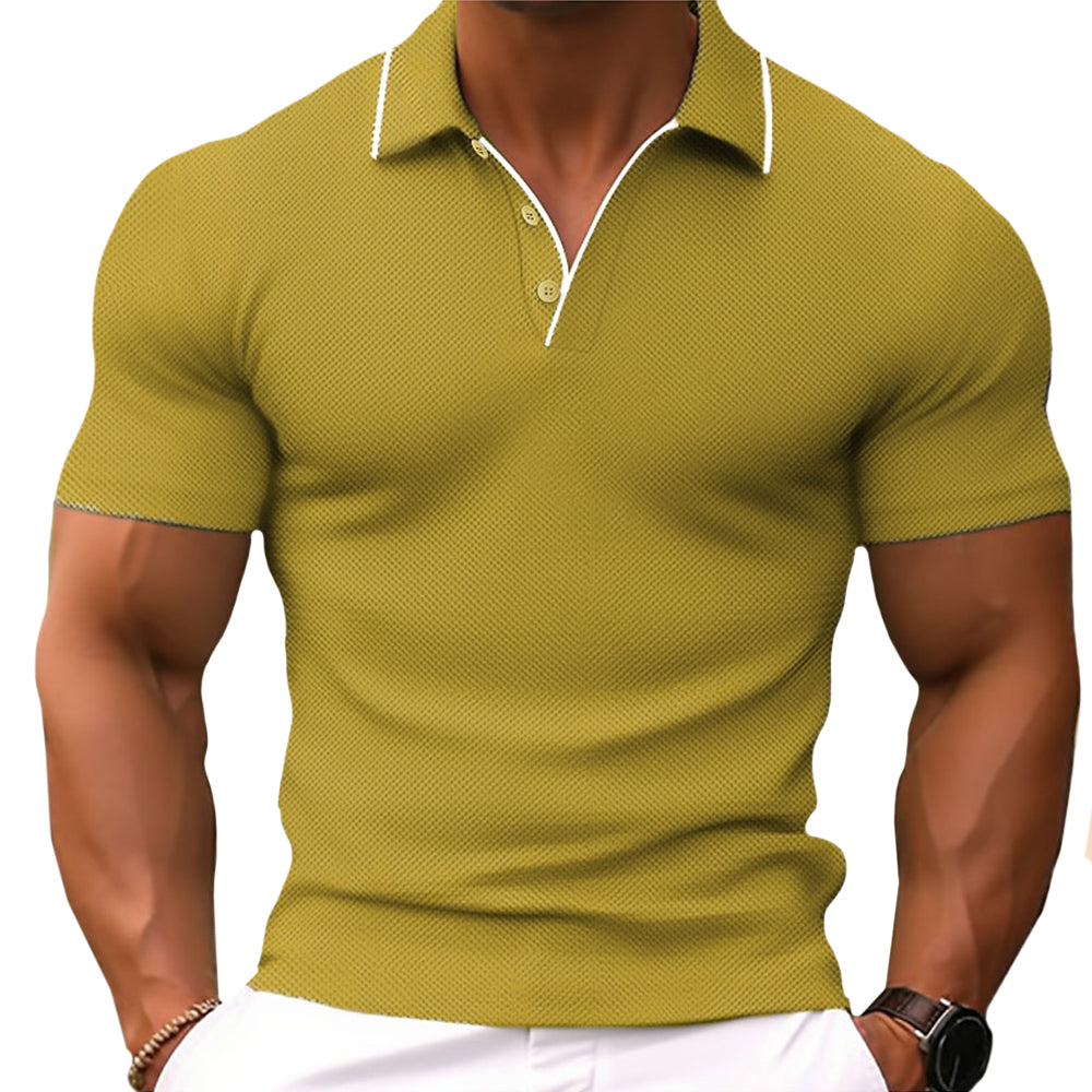 Herren Poloshirt - Slim Fit mit Knopfleiste