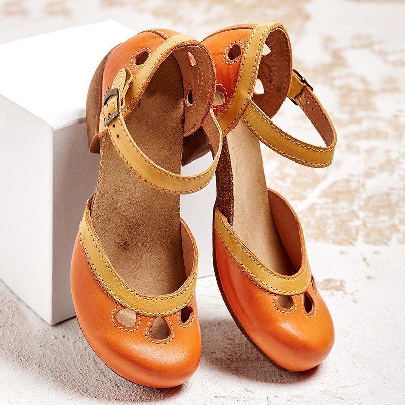Orthopädische Damen Flatsandalen mit niedrigem Absatz Komfortables und Stilvolles Design