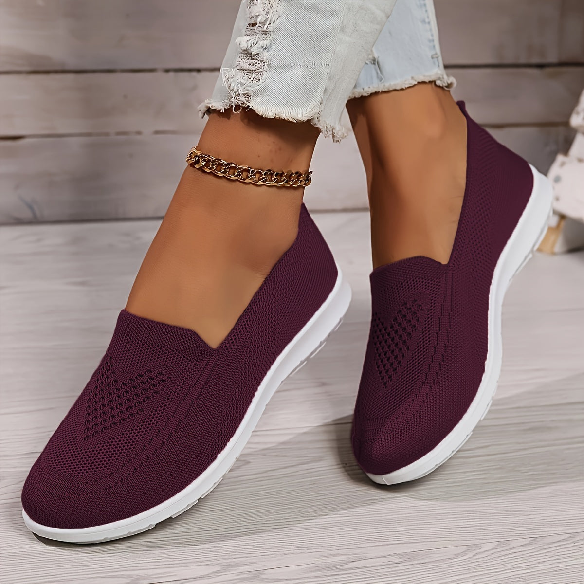 Damen Strick-Sneaker - Slipper & Leichtgewichtig