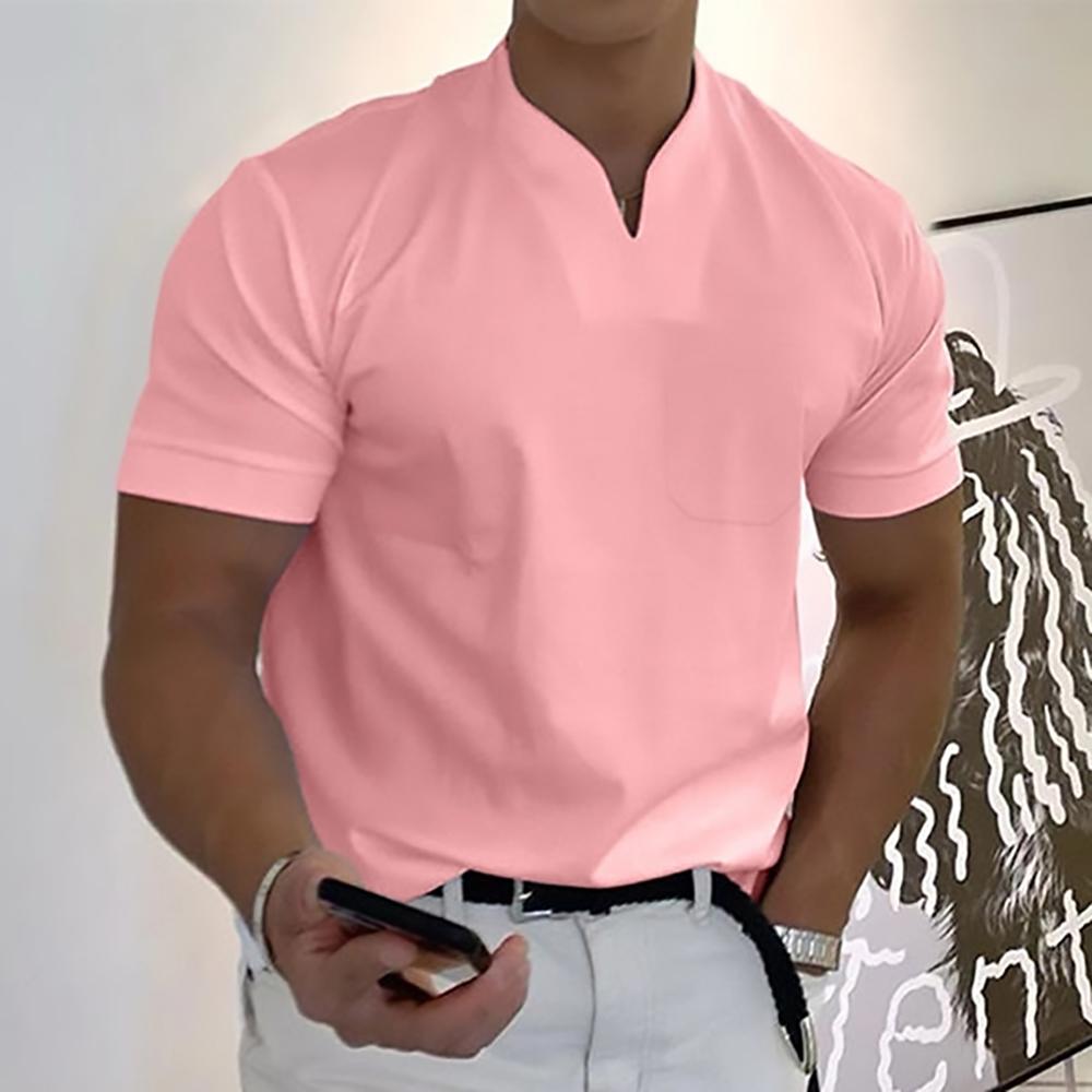 Herren-Poloshirt – Slim Fit mit Schlitz-Ausschnitt
