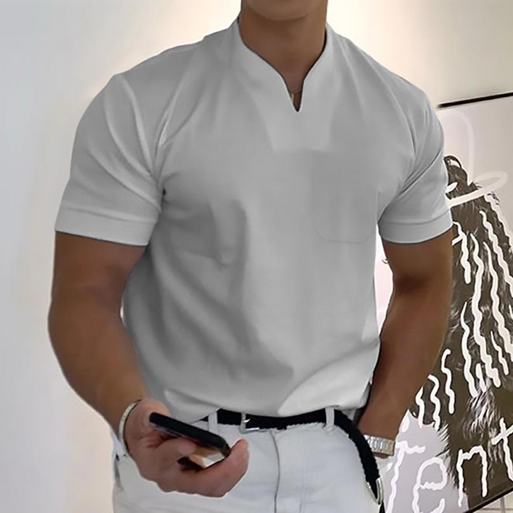 Herren-Poloshirt – Slim Fit mit Schlitz-Ausschnitt