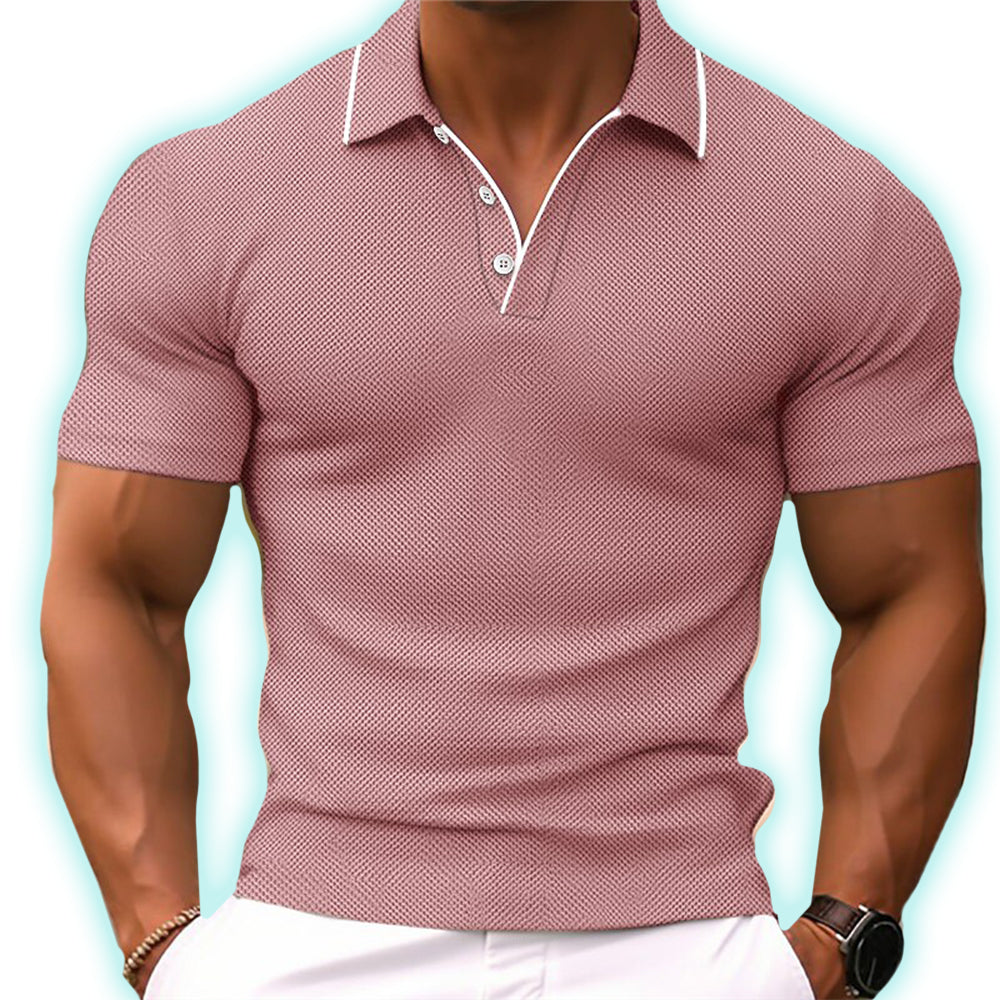 Herren Poloshirt - Slim Fit mit Knopfleiste