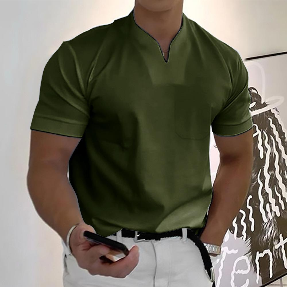 Herren-Poloshirt – Slim Fit mit Schlitz-Ausschnitt