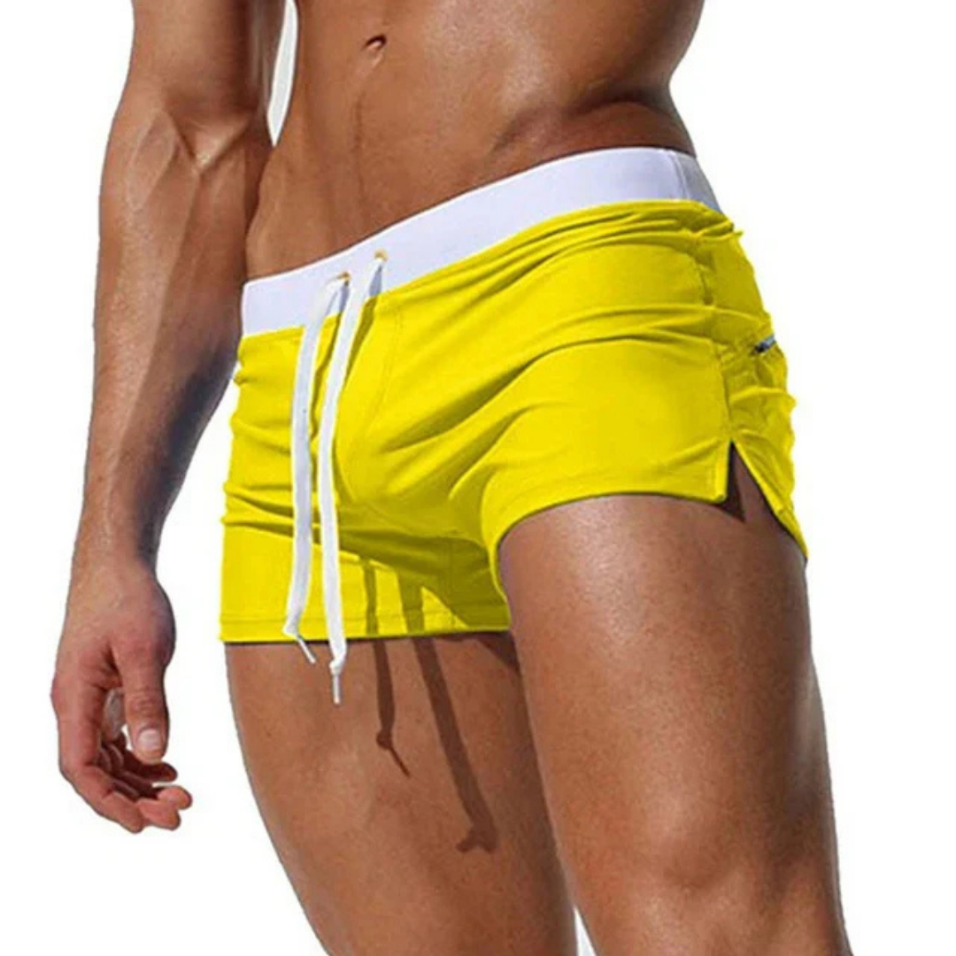 Herren Schnelltrocknende Badeshorts - Leichte mit Verstellbarem Bund