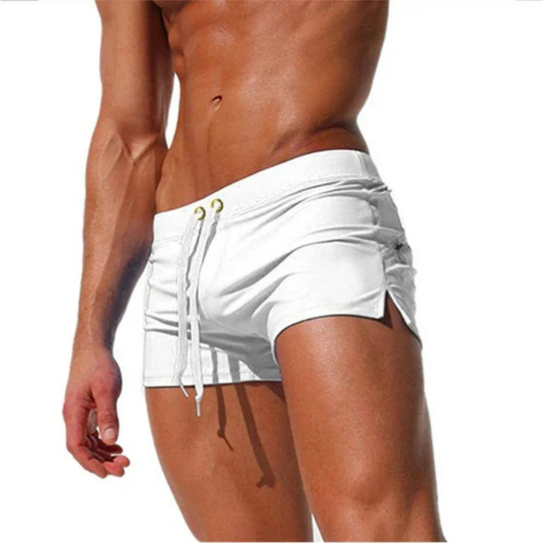 Herren Badehose - Schnelltrocknend mit verstellbarem Bund