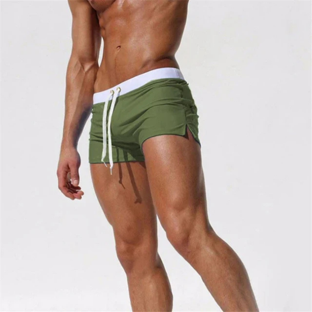 Herren Badehose - Schnelltrocknend mit verstellbarem Bund
