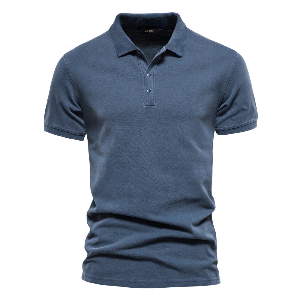 Herren Poloshirt Slim Fit Kurzarm Casual Oberteil