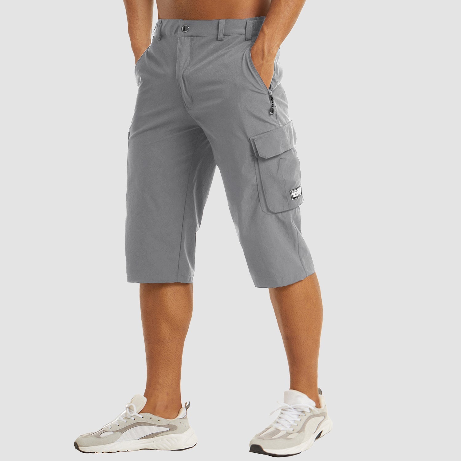 Herren Lange Cargo-Shorts - Lockere Passform mit Multi-Taschen