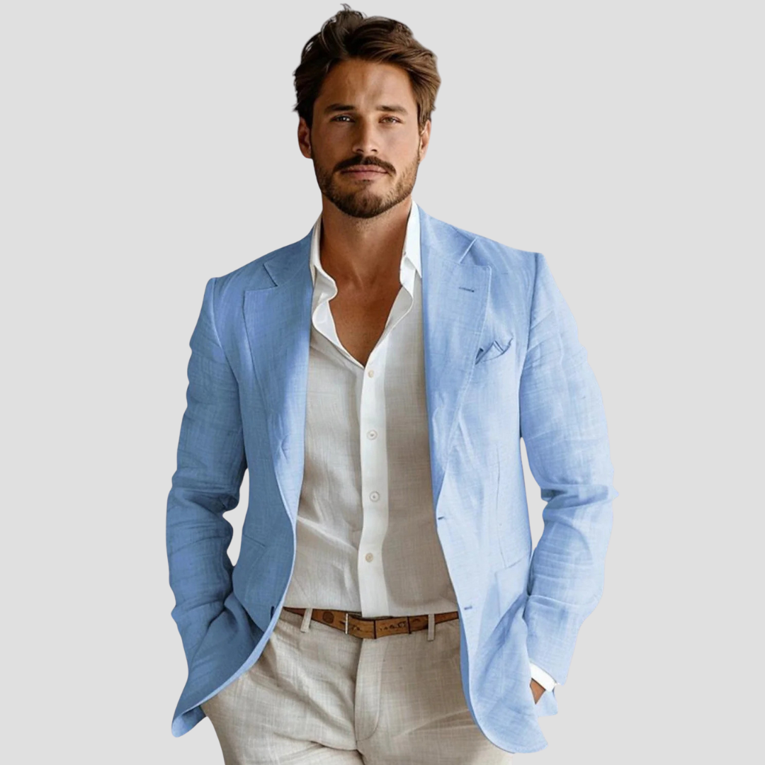 Herren-Blazer mit lockerer Passform – Leichtgewichtig mit fallendem Revers