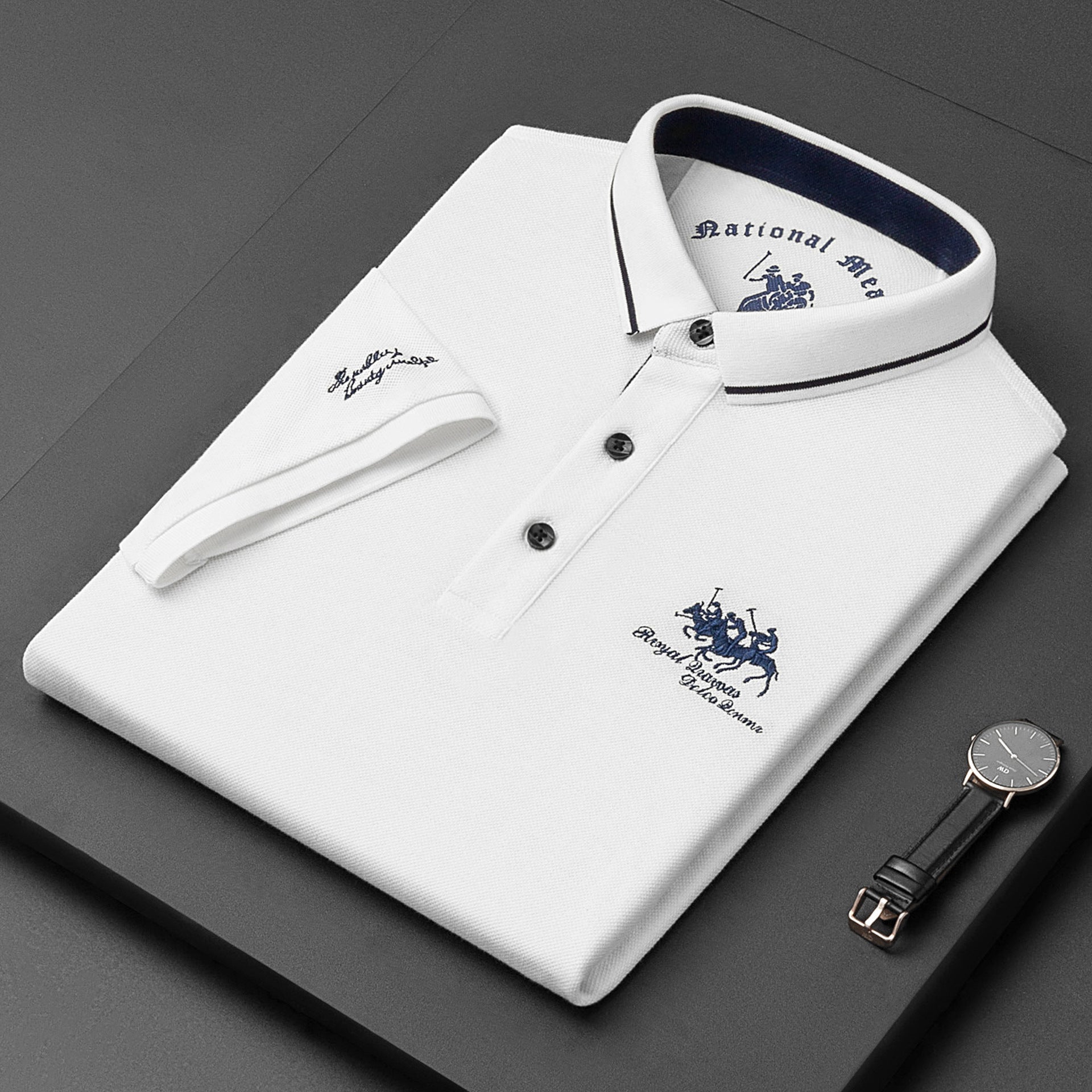 Herren Poloshirt - Schmale Passform mit kurzen Ärmeln