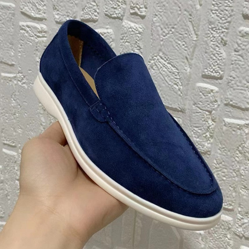 Herren Wildleder-Loafer - Flaches Profil & Slip-On