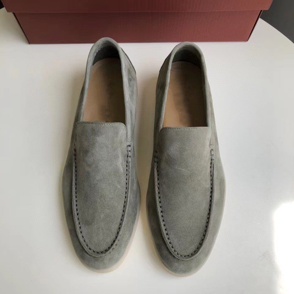 Herren Wildleder-Loafer - Flaches Profil & Slip-On