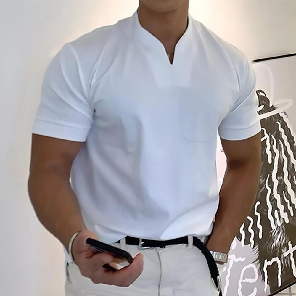 Herren-Poloshirt – Slim Fit mit Schlitz-Ausschnitt