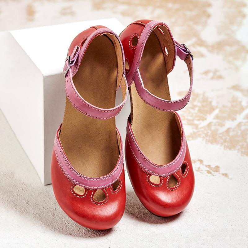 Orthopädische Damen Flatsandalen mit niedrigem Absatz Komfortables und Stilvolles Design