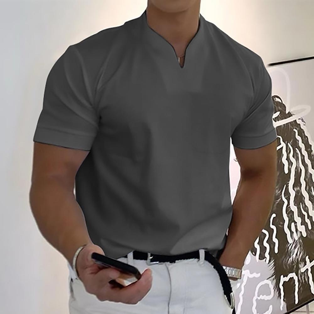 Herren-Poloshirt – Slim Fit mit Schlitz-Ausschnitt